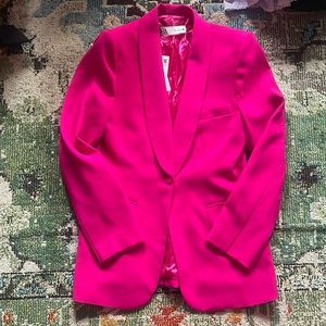 NWT Fuchsia Pink Zara Blazer Medium Beautiful